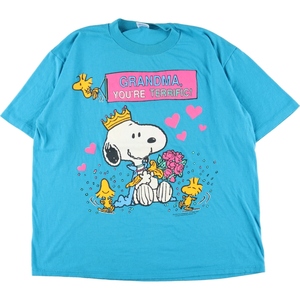 古着 80年代 ジャージーズ Jerzees SNOOPY スヌーピー キャラクタープリントTシャツ USA製 メンズL ヴィンテージ /eaa358102