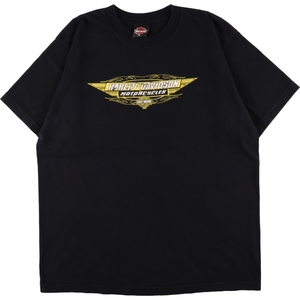 古着 ハーレーダビッドソン Harley-Davidson 両面プリント モーターサイクル バイクTシャツ USA製 メンズXL /eaa358551