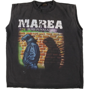 古着 Solid Rock MAREA 28.000 punaladas カットオフ バンドTシャツ バンT USA製 メンズL /eaa358080