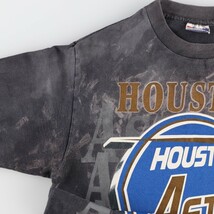 古着 90年代 TRENCH MLB HOUSTON ASTROS ヒューストン アストロズ スポーツプリントTシャツ USA製 メンズS ヴィンテージ /eaa358086_画像6