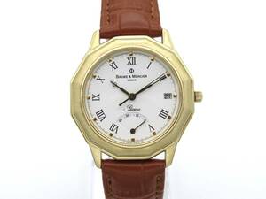 BAUME&MERCIER リビエラ MV045137 K18 499本限定モデル ゴールド ホワイト 金無垢ケース