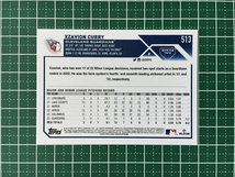 ★TOPPS MLB 2023 SERIES 2 #513 XZAVION CURRY［CLEVELAND GUARDIANS］ベースカード「BASE」ルーキー「RC」★_画像2