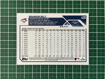 ★TOPPS MLB 2023 SERIES 2 #438 BRANDON BELT［TORONTO BLUE JAYS］ベースカード「BASE」★_画像2