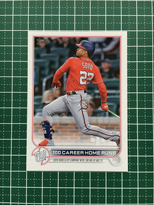 ★TOPPS MLB 2022 UPDATE #US68 JUAN SOTO／100 CAREER HOME RUNS［WASHINGTON NATIONALS］ベースカード「SH」★