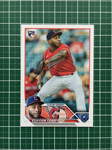 ★TOPPS MLB 2023 SERIES 2 #513 XZAVION CURRY［CLEVELAND GUARDIANS］ベースカード「BASE」ルーキー「RC」★_画像1