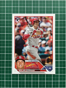 ★TOPPS MLB 2023 SERIES 1 #16 NOLAN GORMAN［ST. LOUIS CARDINALS］ベースカード「BASE」ルーキー「RC」★