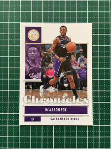 ★PANINI 2021-22 NBA CHRONICLES #21 DE'AARON FOX［SACRAMENTO KINGS］ベースカード「CHRONICLES」★