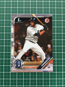 ★TOPPS MLB 2019 BOWMAN DRAFT #BD-50 RILEY GREENE［DETROIT TIGERS］ベースカード 1st 19★