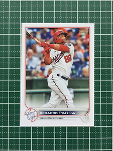 ★TOPPS MLB 2022 SERIES 2 #583 パーラ／GERARDO PARRA［WASHINGTON NATIONALS／読売ジャイアンツ／巨人］ベースカード「BASE」★