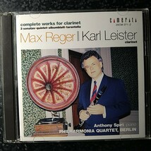 g（国内盤 2CD）カール・ライスター　マックス・レーガー　クラリネット作品集　クラリネット・ソナタ　Leister Reger Clarinet Sonatas_画像1