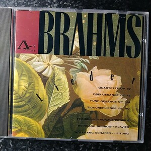 g【x80円】シェーファー　ブラームス　声楽曲　４つの四重唱曲　3つの歌　5つの歌　Schafer BRAHMS Lieder Quartette Op.92