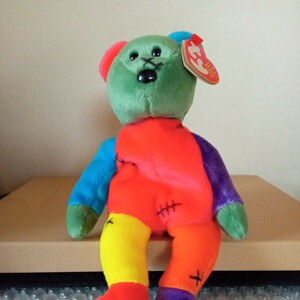  valuable!ty Beanie babes soft toy scratch pattern be arc ma bear 