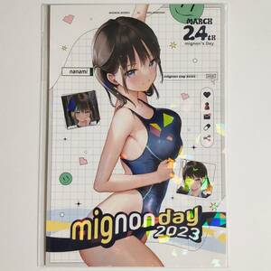mignon works 購入特典 ポストカード 七海 オンリーショップ限定 非売品 ONLYSHOP perky ミニョン Postcard Nanami