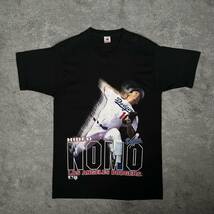 90s ビンテージ MLB ドジャース 野茂英雄 Tシャツ USA製 vintage 野球 トルネード ノモ Tee_画像2