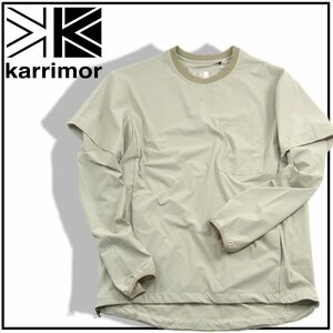 新品 【karrimor / カリマー】撥水 ストレッチ 抗菌 防臭 TRAVEL 2 WAY CREW 半袖 長袖 M ★352162 Tシャツ ロンT プルオーバー