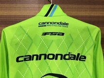 GX331 カステリ CASTELLI 長袖サイクルジャージ 黄緑 S 裏起毛 CANNONDALE_画像5