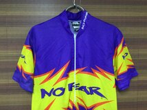 GL385 ノーフィア NO FEAR 半袖 サイクルジャージ 紫 M_画像3