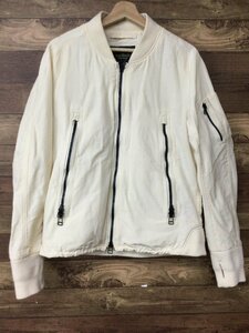 Fe768 Narifuri Bomber Jacket Ma-1 White m