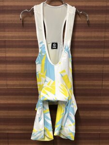 Gj187 endo customs bib shorts l белый/голубой/желтый