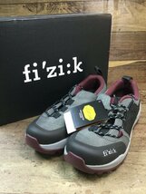 GS251 フィジーク fizik テラエルゴレース TERRA ERGOLACE ビンディングシューズ 黒グレー EU36_画像1