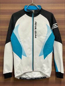 GU185 パールイズミ PEARL iZUMi 長袖 サイクルジャケット 白 青 S