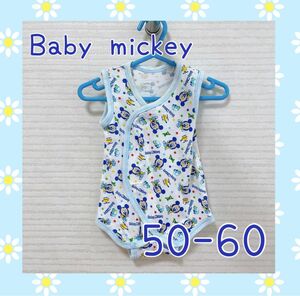 Baby mickey　タンクトップロンパース　50-60