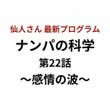 【仙人さん(Mr.X)】ナンパの科学 第22話~感情の波〜 書き起こしPDF付き ☆独占販売中☆ Attraction secrets アドバンスマインド_画像1