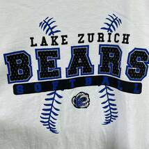 NIKE ナイキ　ロングスリーブTシャツ　長袖Tシャツ　lake zurich ハイスクールスポーツチーム　ロゴプリント　サイズＬ_画像3