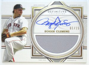 【1/15】 ロジャー・クレメンス 直筆 サイン 入り Topps社製 Definitive Relic GAME USED カード MLB レッドソックス 検 吉田正尚