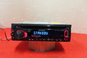 ＊CS457＊動作保証付/ケンウッド　U373　1DIN CDプレーヤー　AUX　USB　カーオーディオ