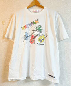 KEYTALKキートーク　Tシャツ　10周年　バーバパパ　コラボ　2007年　ロック　バンド　ホワイト　XLサイズ