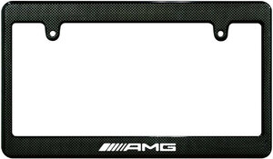 【新品・即決】カーボン調 ナンバーフレーム AMG エーエムジー 汎用 MercedesBenz メルセデス
