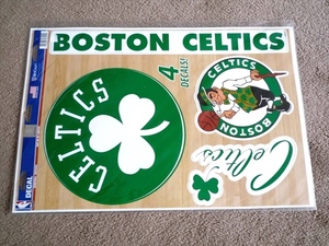 2018年 Boston Celtics ボストン セルティックス wincraft製 NBA バスケットボール デカール USA製 ステッカー シール 新品未開封 4DECAL