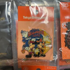 2006 Disney Land Halloween Halo we n pin badge pin bachi Mickey minnie 