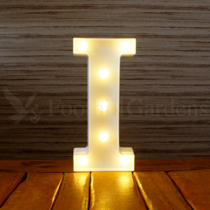 マーキーサイン アルファベット ( I ) LED ライト ランプ 数字 記号 文字 電池式 照明 飾り 光 装飾 誕生日 結婚式 パーティー サプライズ