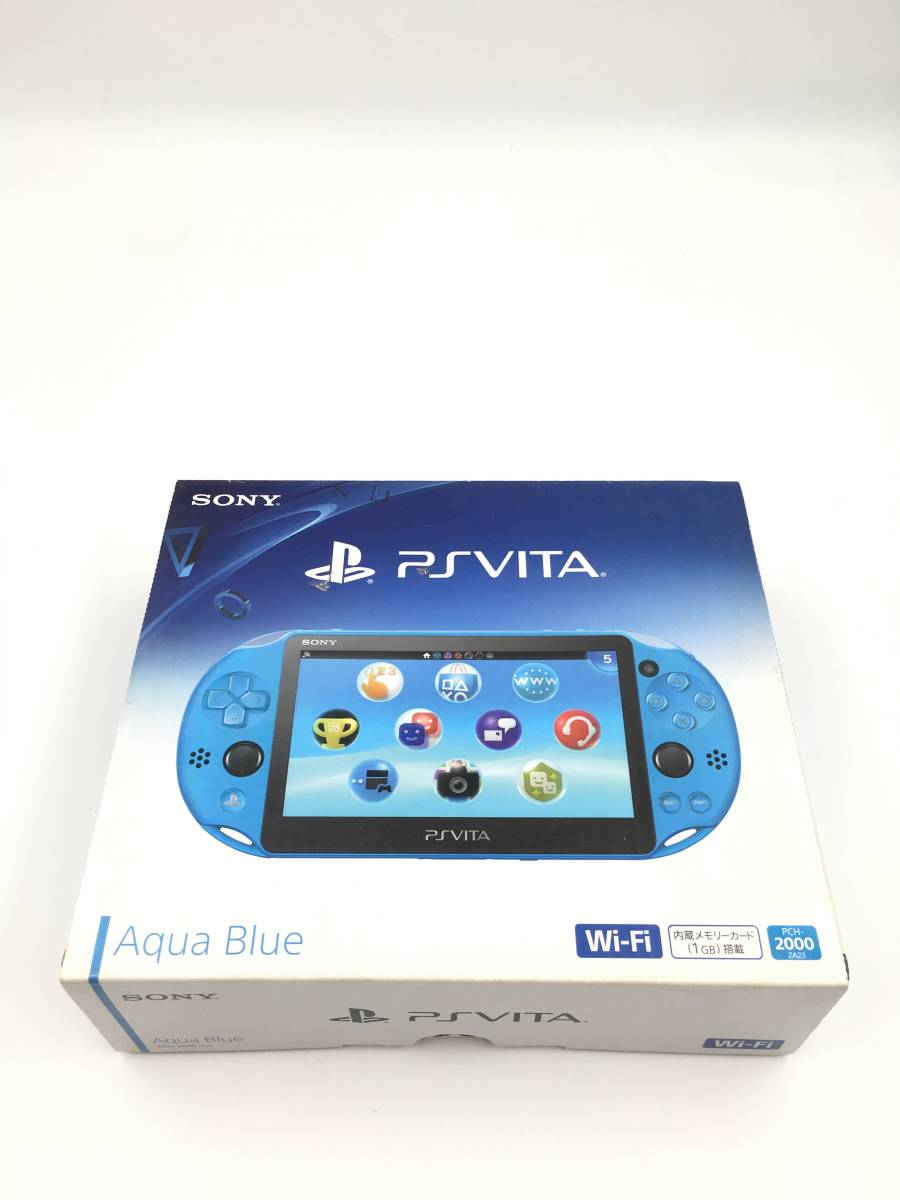 100%品質 【美品】PlayStation®Vita PCH-2000 アクアブルー 携帯用