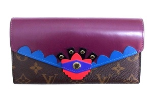 ルイヴィトン LOUIS VUITTON モノグラムトーテム マゼンダ ポルトフォイユ・サラ 長財布 M61347 kz4612204628