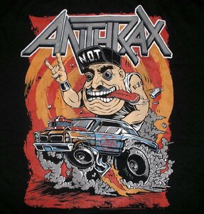 ★アンスラックス Tシャツ ANTHRAX NOT FINK - L 正規品 スラッシュ メタル ラットフィンク ノットマン