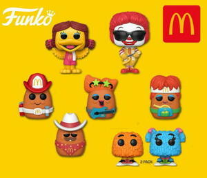 * McDonald's фигурка 7p комплект McDonalds FUNKO POP новый товар ronarudo, Birdie,nageto