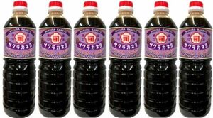  Kagoshima. .. soy sauce business use Sakura kaneyo....1 liter 6 pcs set b