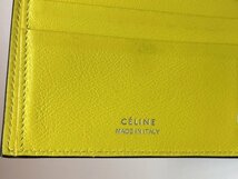 最終セール！CELINE セリーヌ 3つ折り財布 フォールデッド マルチファンクション レザー グレー 小銭入れ有 コンパクト メンズ レディース_画像5