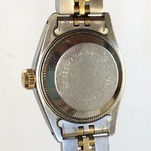 美品 ロレックス デイトジャスト 69173 自動巻き腕時計 N番 K18×SSコンビ ゴールド文字盤 デイト ジュビリーブレス レディース 質セブン_画像4