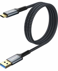 SUNGUY USB Type C ケーブル 1M USB3.1 Gen2 10Gbps データ転送 タイプ c 高速充電 USB-A to USB-C 金メッキコネクタ 1.5m グレー