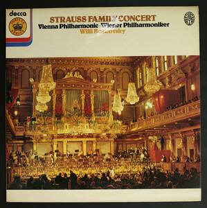 【UK盤LP】ヴィリー・ボスコフスキー,WPh/Strauss Family Concert(並品,DECCA)