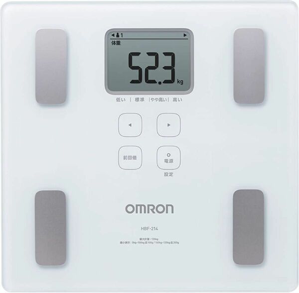 OMROM オムロン 体重計 HBF-214 体脂肪 BMI 健康器具 筋トレ