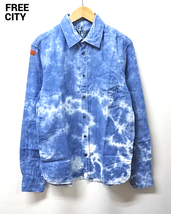 3(L) ¥22,680【FREE CITY インディゴタイダイガーゼシャツ Indigo FCJSTL21B フリーシティー シャツ タイダイ ガーゼ】_画像2