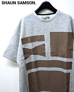 M ¥43,200【SHAUN SAMSON SPONSOR FREECE TUNIC-T 09SSOST128 ショーンサムソン レザーパッチビッグシルエットTシャツ 半袖スウェット】