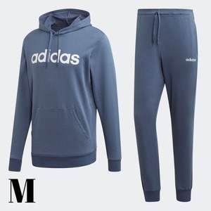 M 新品【スウェット上下セットアップ アディダス ウェア セットアップ adidas Hoodie Track Suit EI5566 FRV76 インディゴブルー】