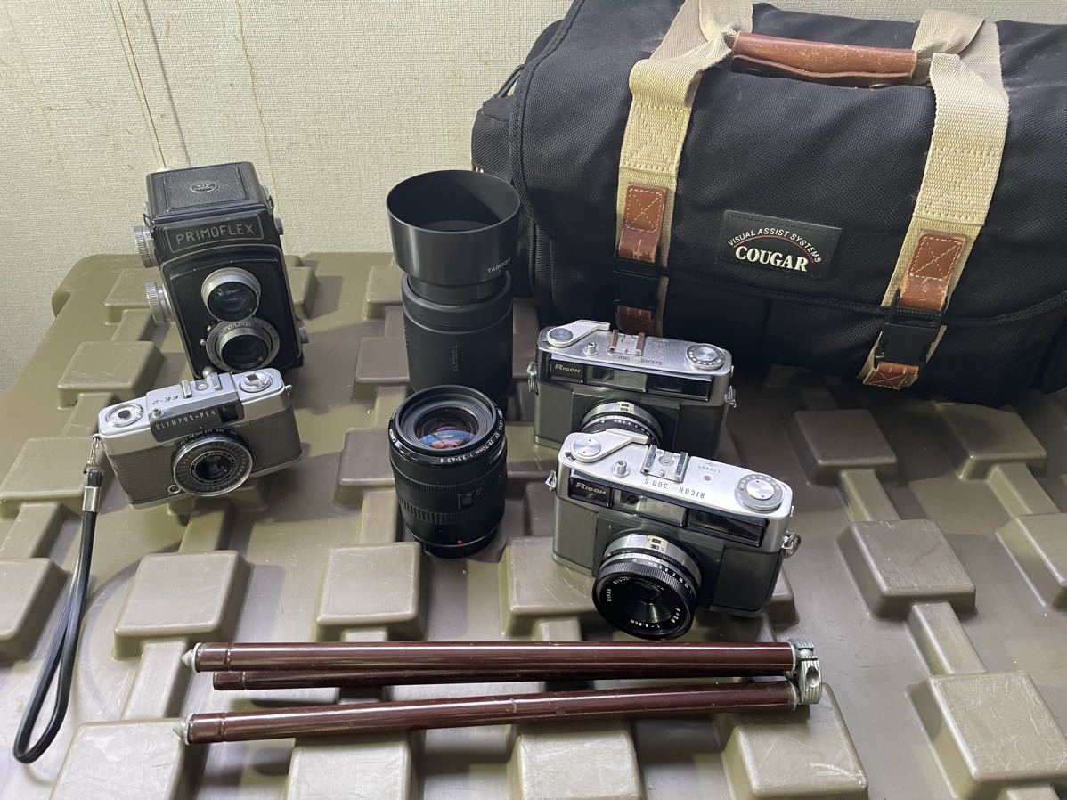 クラシックカメラセット Canon望遠 一眼レフ EOS RICOH3 | JChere雅虎