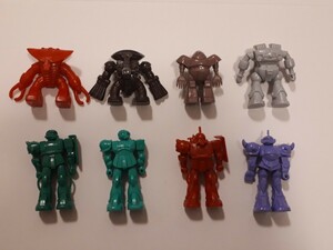 機動戦士ガンダム ミニプラ プラモデル 森永 食玩 8体セット　昭和レトロ ガンダム ザク グフ ゴック ゾゴック ジュアッグ　他